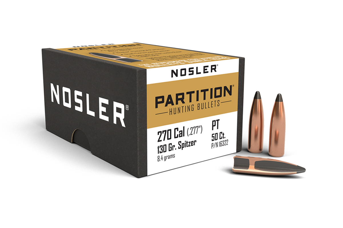 Nosler - Kula - 270 Caliber (.277) - 130gr - Partition - 50st/ask