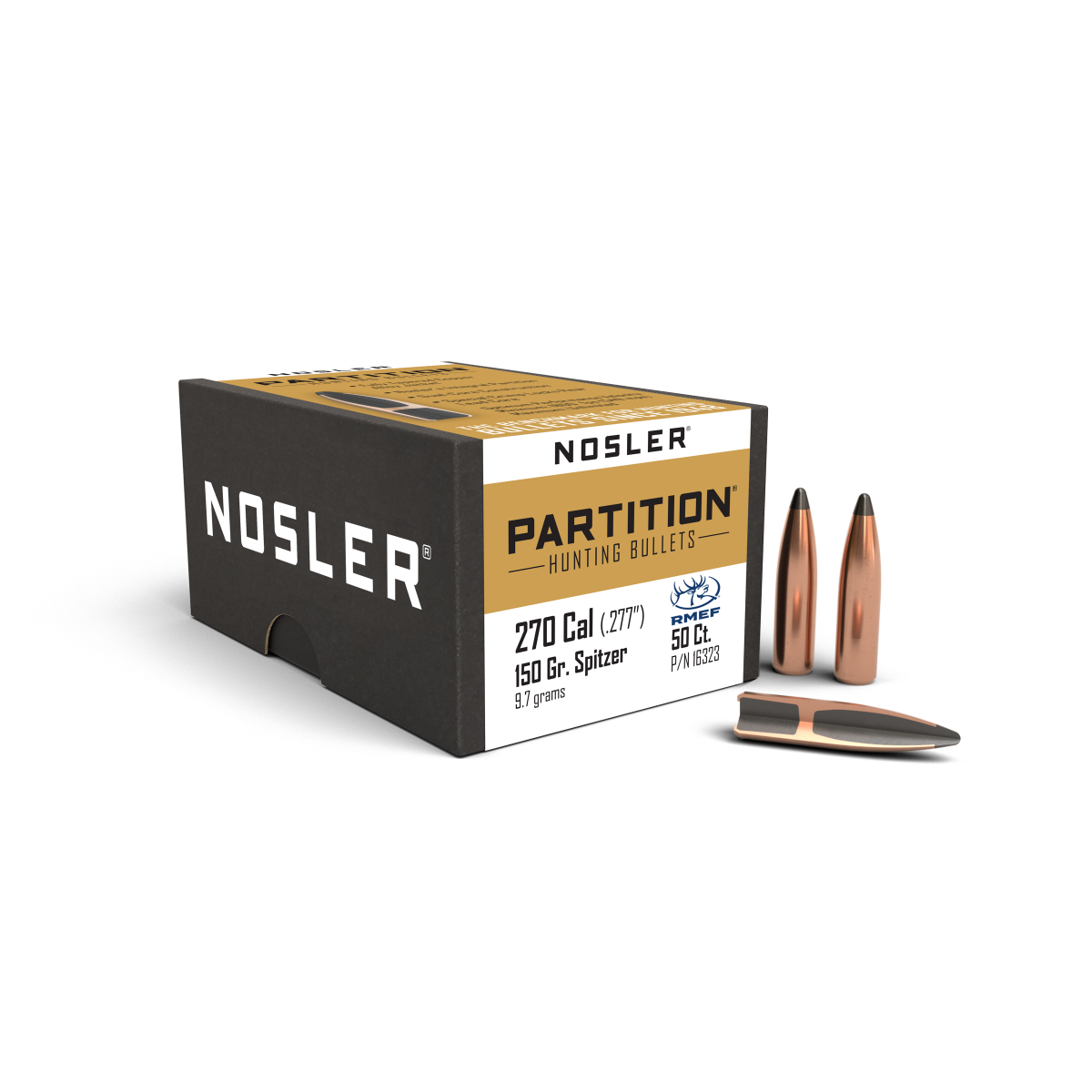 Nosler - Kula - 270 Caliber (.277) - 150gr - Partition - 50st/ask