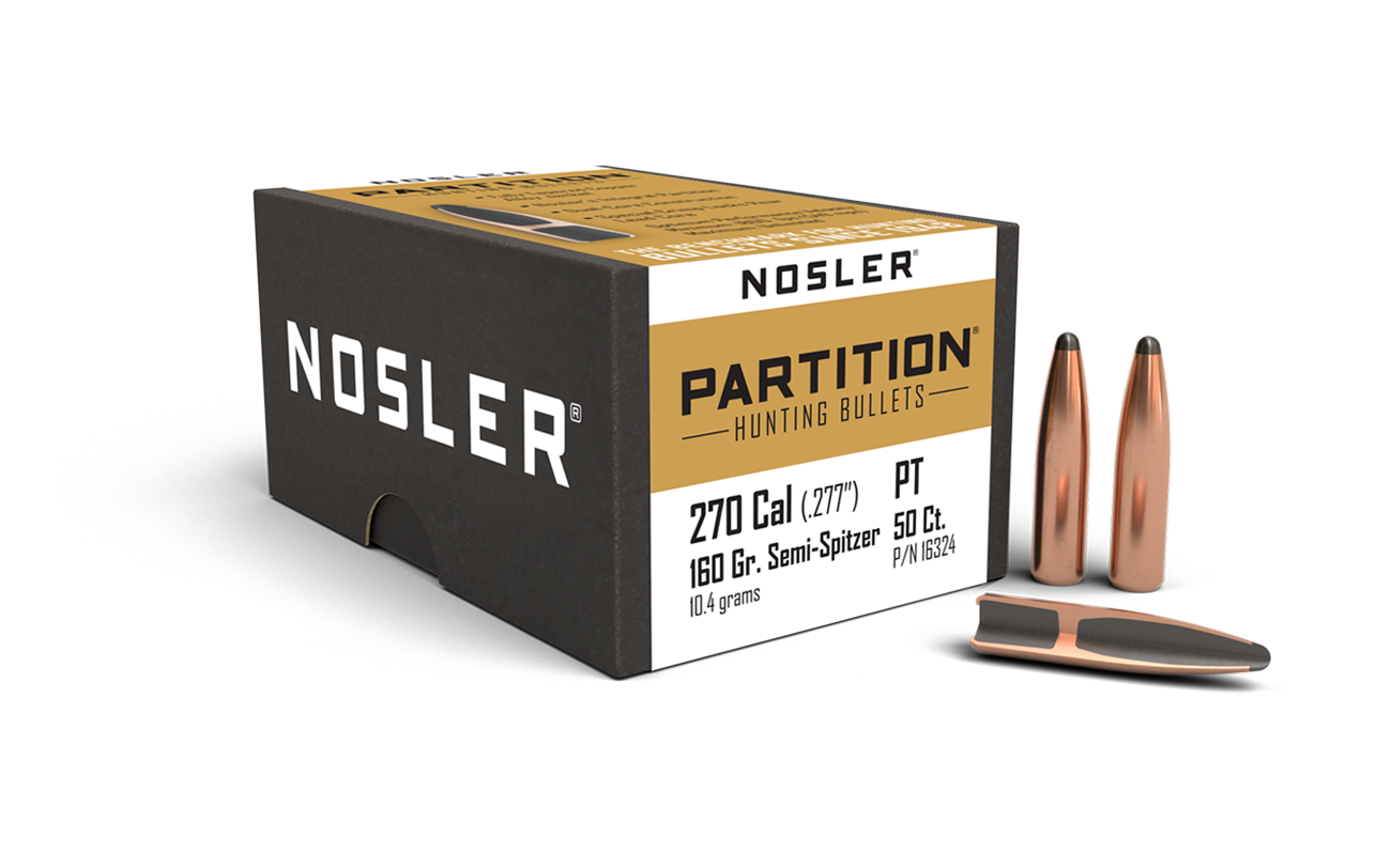 Nosler - Kula - 270 Caliber (.277) - 160gr - Partition - 50st/ask