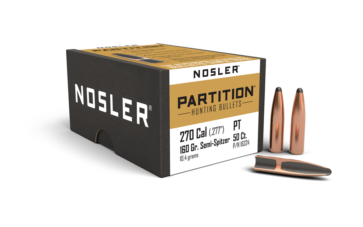 Nosler - Kula - 270 Caliber (.277) - 160gr - Partition - 50st/ask