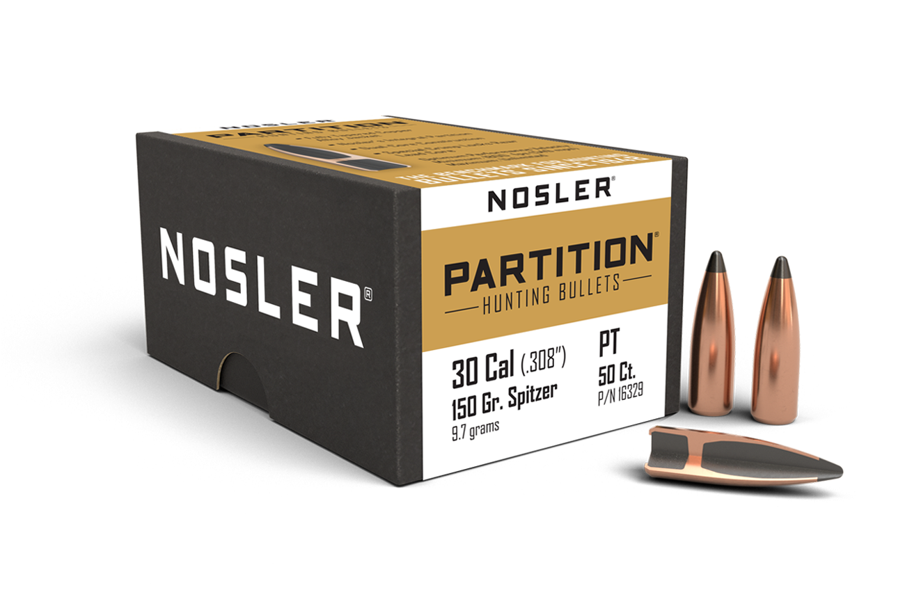 Nosler - Kula - 30 Caliber (.308) - 150gr - Partition - 50st/ask