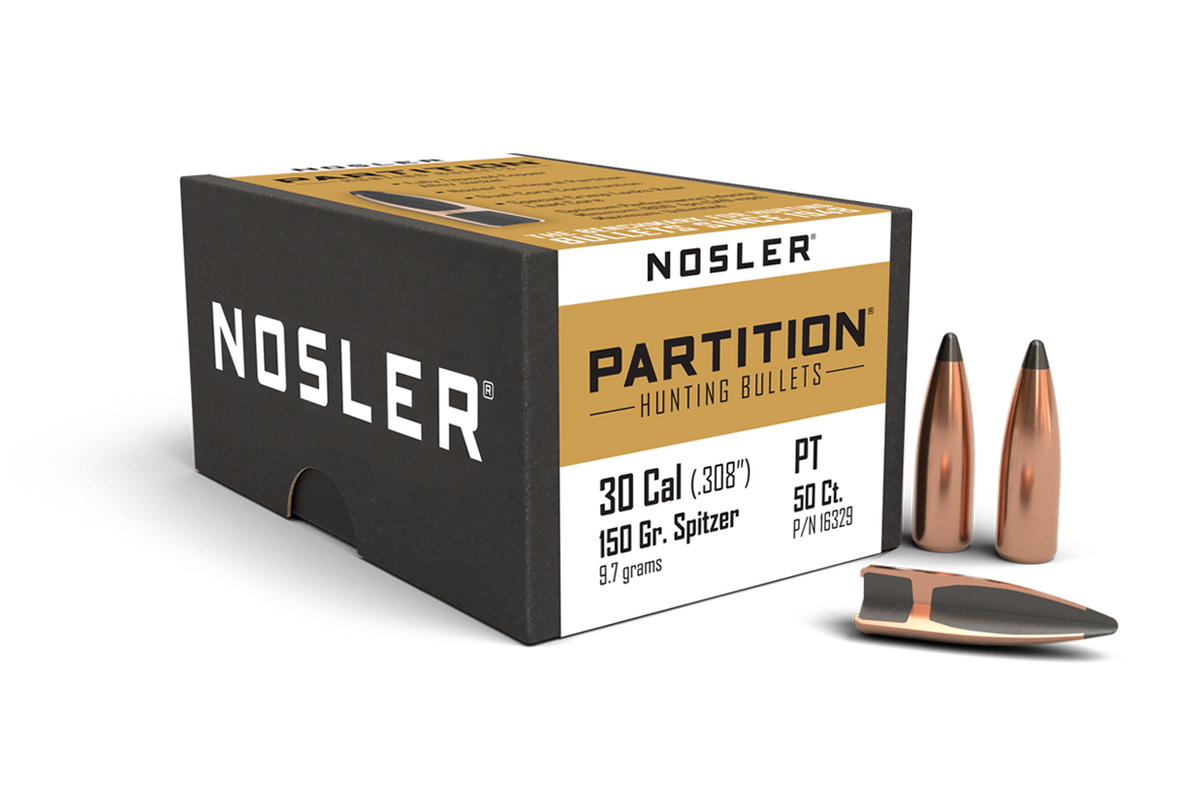 Nosler - Kula - 30 Caliber (.308) - 150gr - Partition - 50st/ask