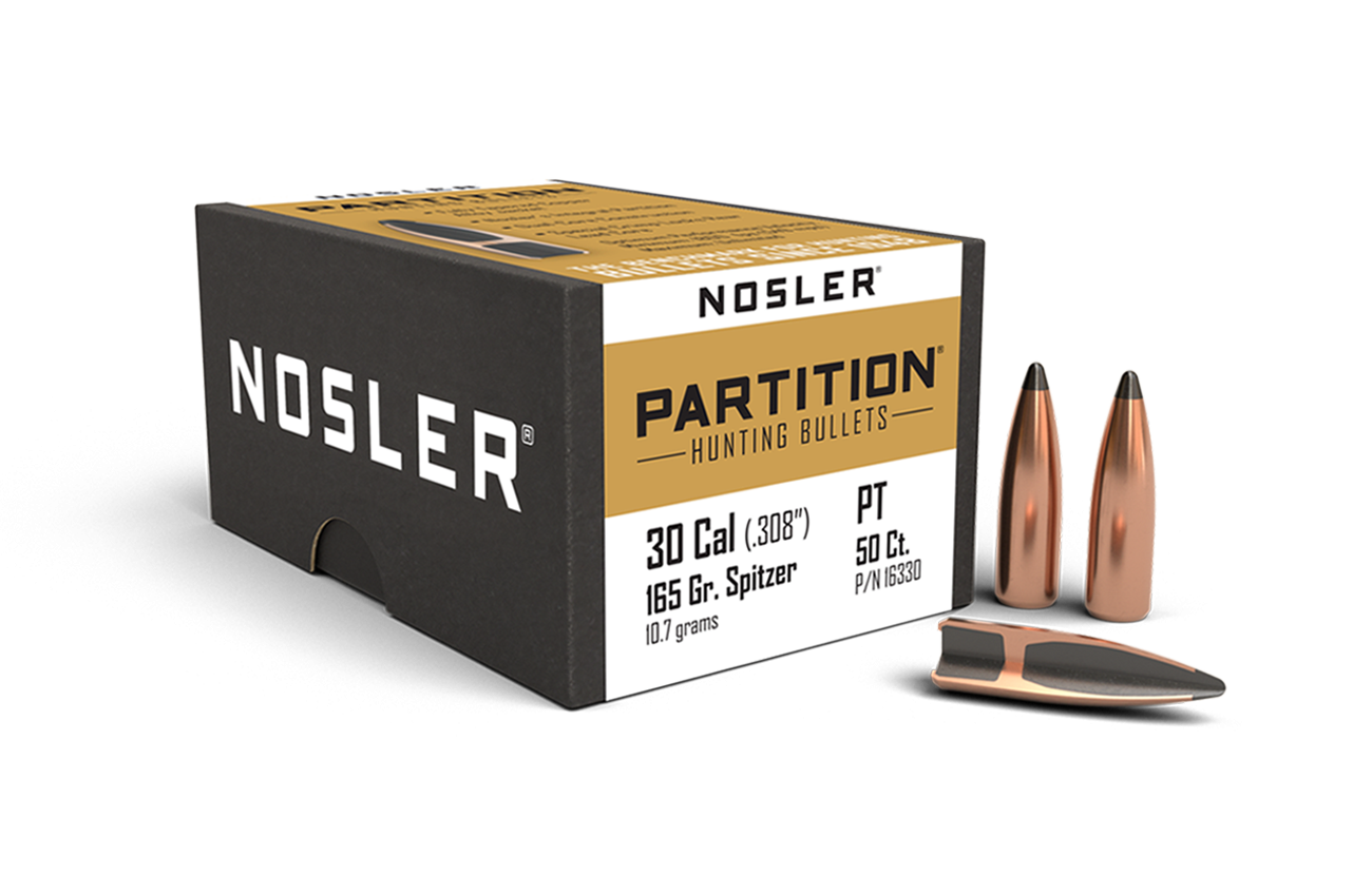 Nosler - Kula - 30 Caliber (.308) - 165gr - Partition - 50st/ask