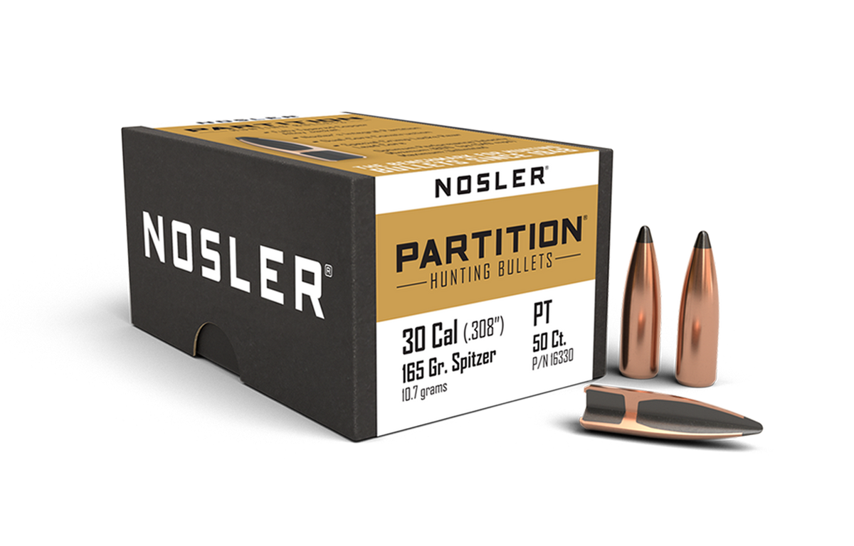 Nosler - Kula - 30 Caliber (.308) - 165gr - Partition - 50st/ask