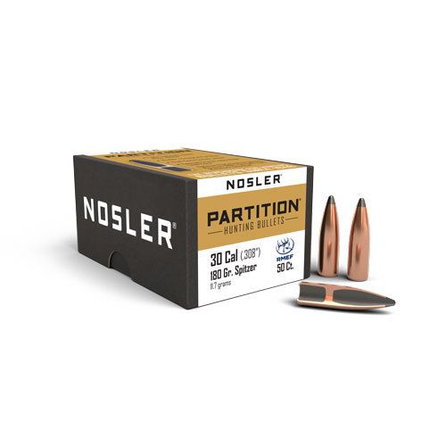 Nosler - Kula - 30 Caliber (.308) - 180gr - Partition - 50st/ask