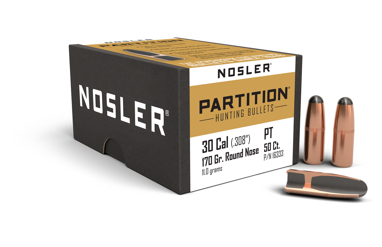 Nosler - Kula - 30 Caliber (.308) - 170gr - Partition - 50st/ask