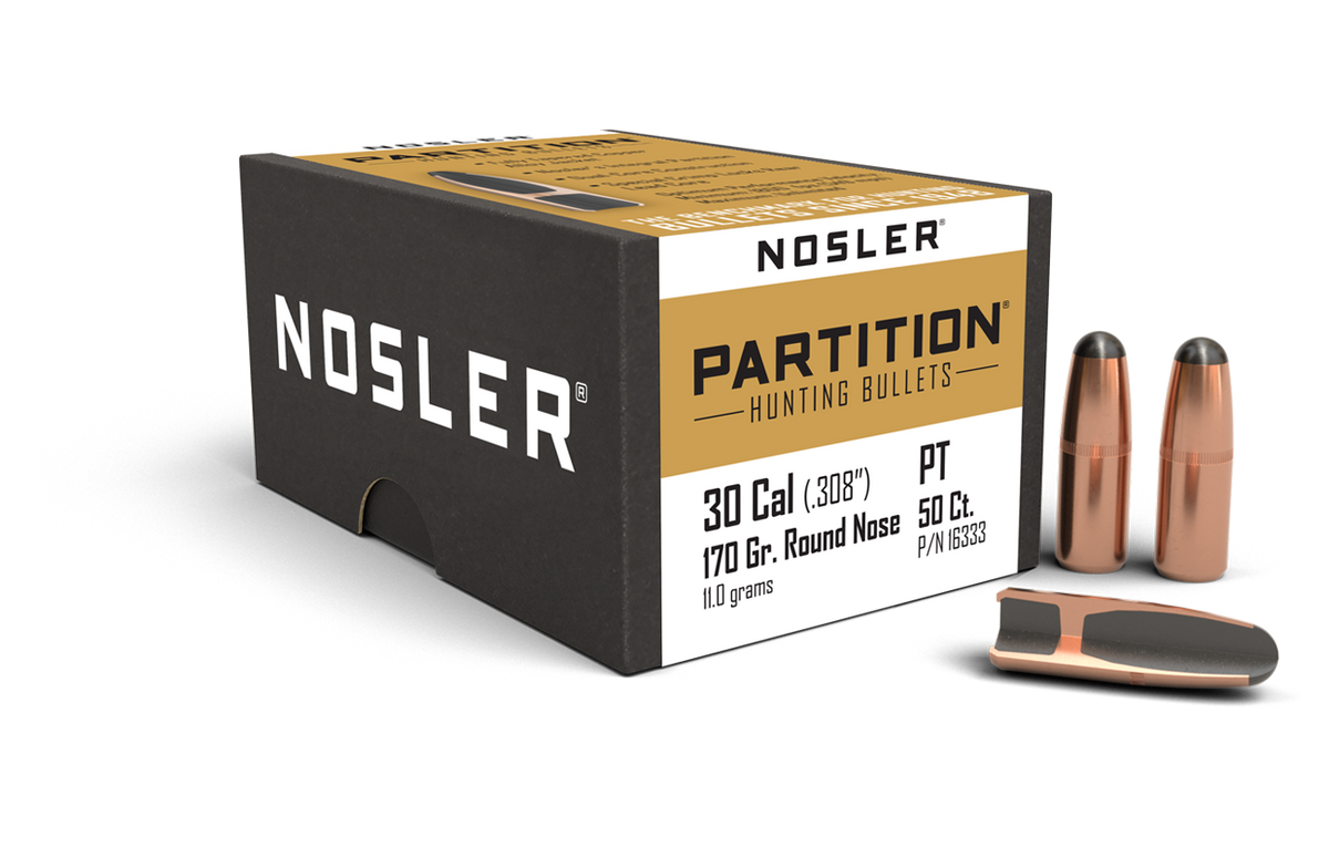 Nosler - Kula - 30 Caliber (.308) - 170gr - Partition - 50st/ask