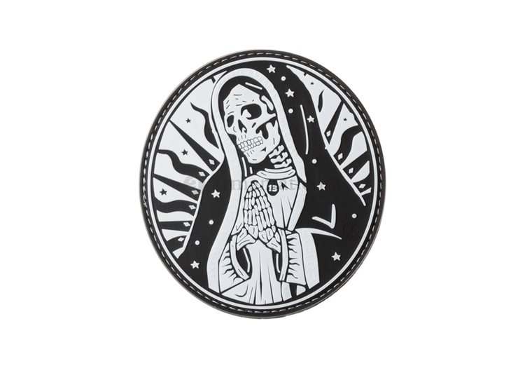 3D Patch - Santa Muerte - Black - PVC