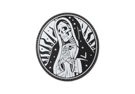 3D Patch - Santa Muerte - Black - PVC