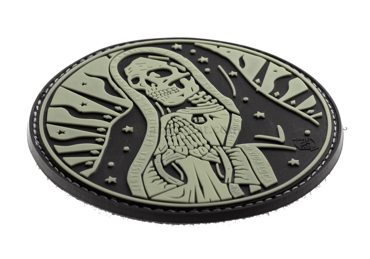 3D Patch - Santa Muerte - Glow in dark - PVC
