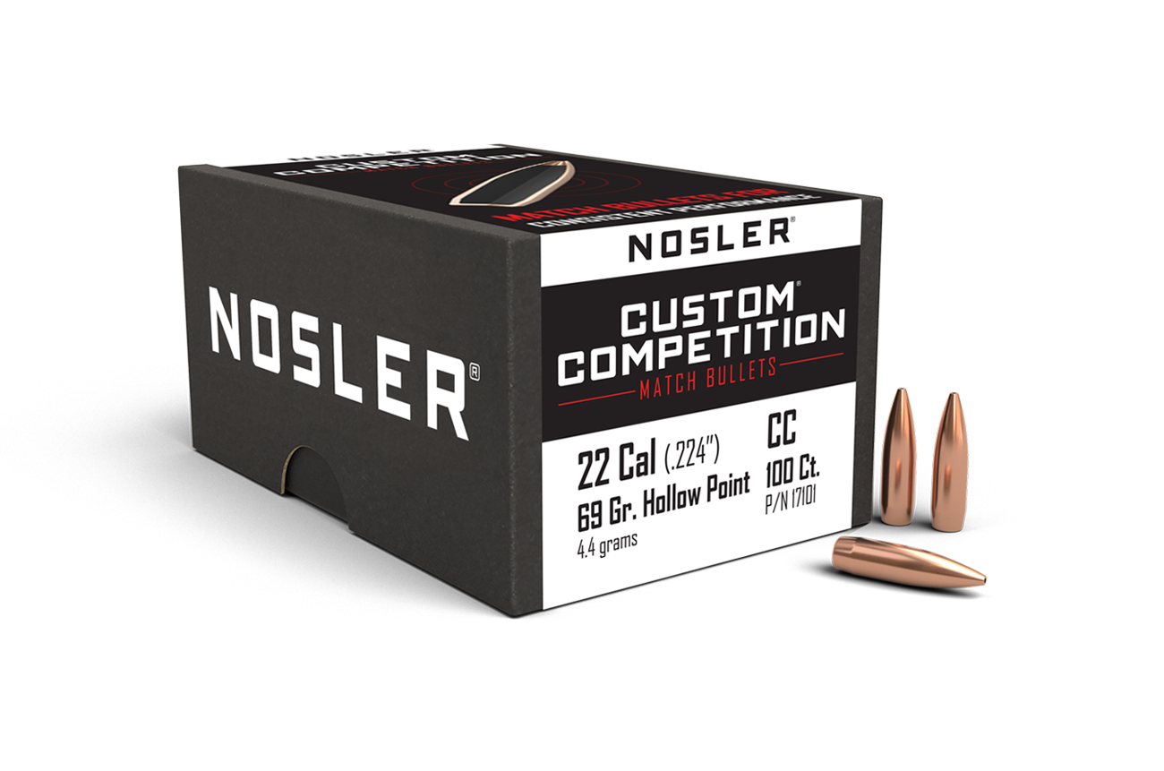 Nosler - Kula - 22 Caliber (.224) - 69gr - Custom Competition HPBT - 100st/ask