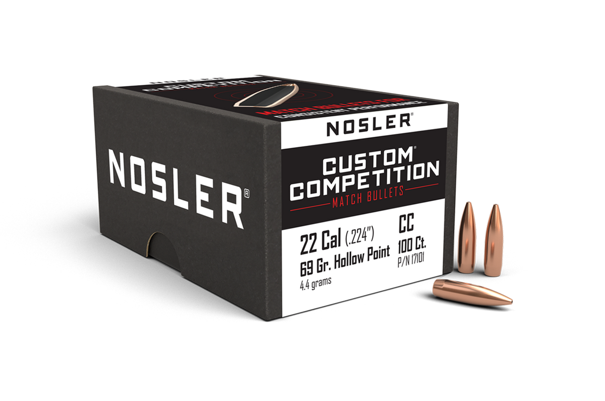 Nosler - Kula - 22 Caliber (.224) - 69gr - Custom Competition HPBT - 100st/ask