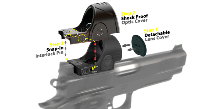OpticGard - Scope Cover for Trijicon® SRO - GunMetal Gray Camo