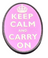 Keep Calm and Carry on - Purple - Patch