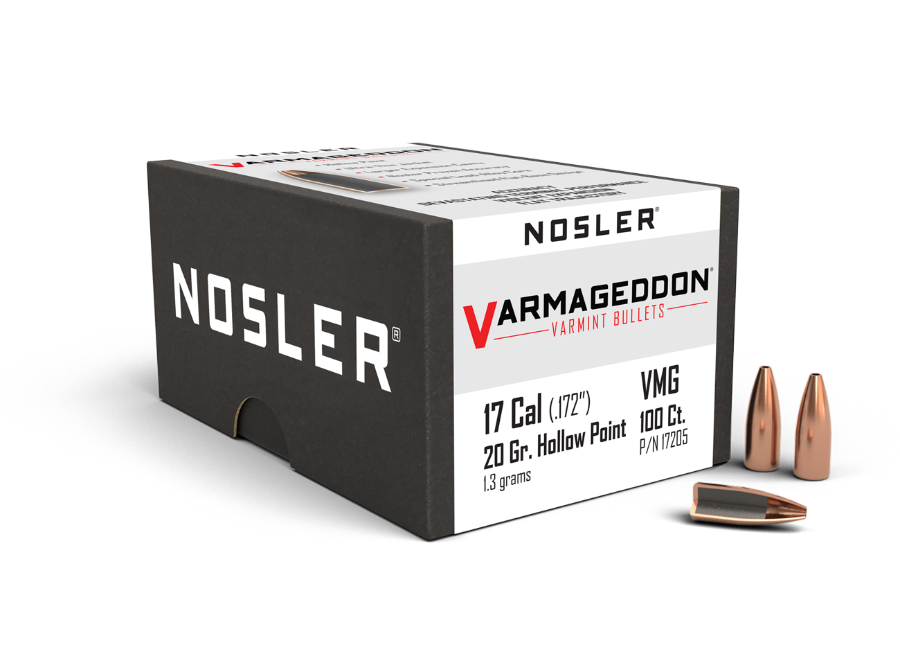 Nosler - Kula - 17 Caliber (.172) - 20gr - Varmageddon Hollow Point - 100st/ask