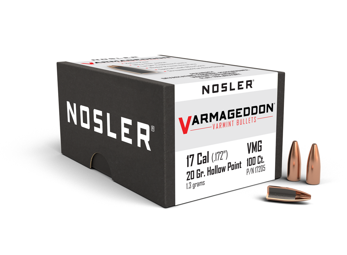 Nosler - Kula - 17 Caliber (.172) - 20gr - Varmageddon Hollow Point - 100st/ask