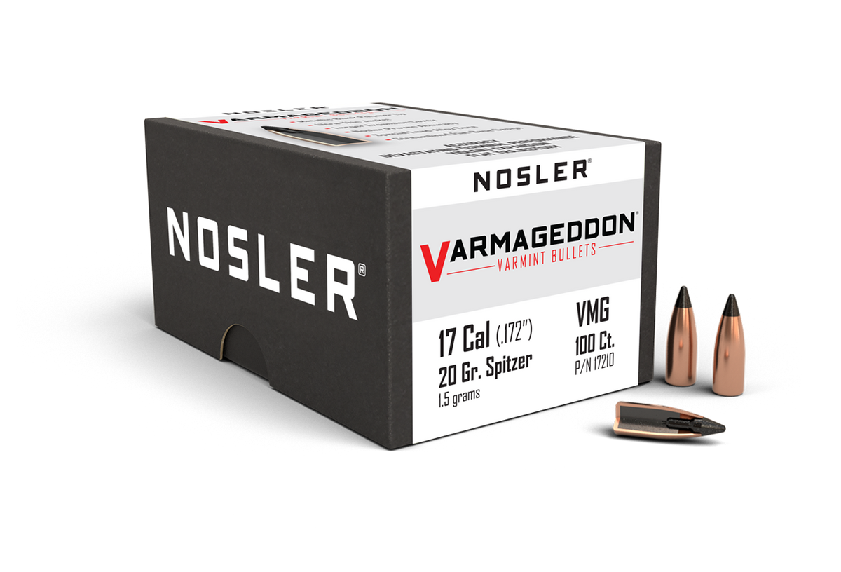 Nosler - Kula - 17 Caliber (.172) - 20gr - Varmageddon Tipped - 100st/ask