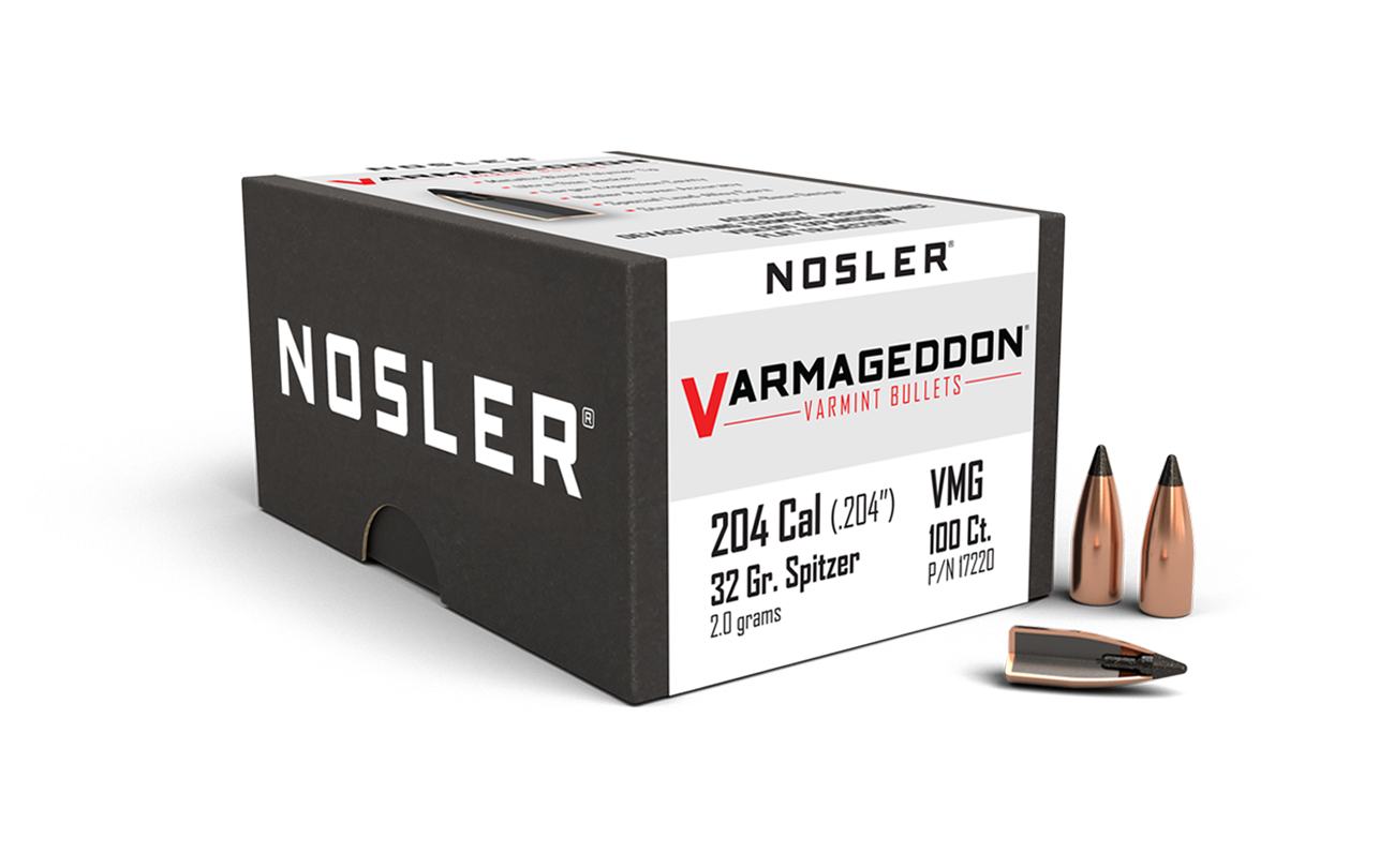 Nosler - Kula - 20 Caliber (.204) - 32gr - Tipped Varmint - 100st/ask