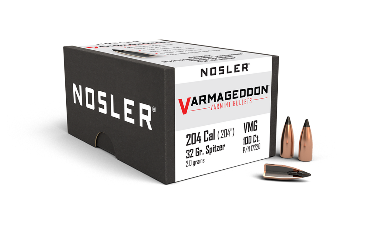 Nosler - Kula - 20 Caliber (.204) - 32gr - Tipped Varmint - 100st/ask