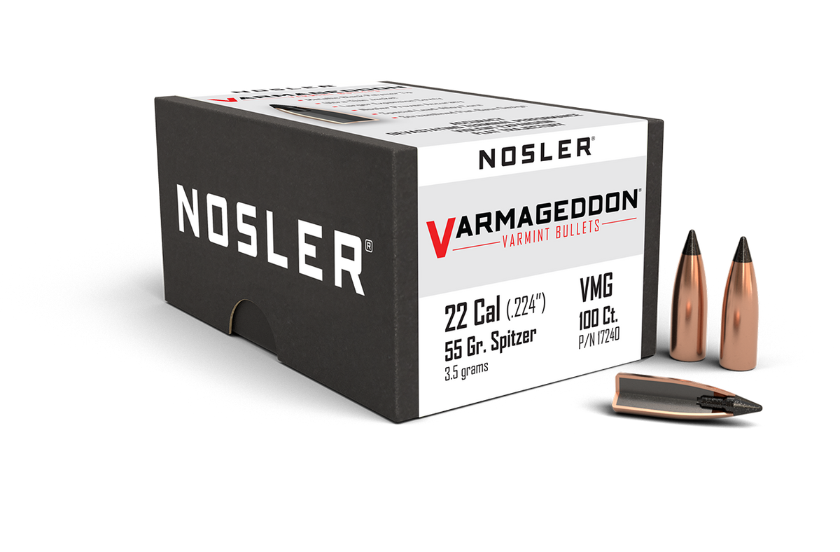 Nosler - Kula - 22 Caliber (.224) - 55gr - Tipped Varmint - 100st/ask