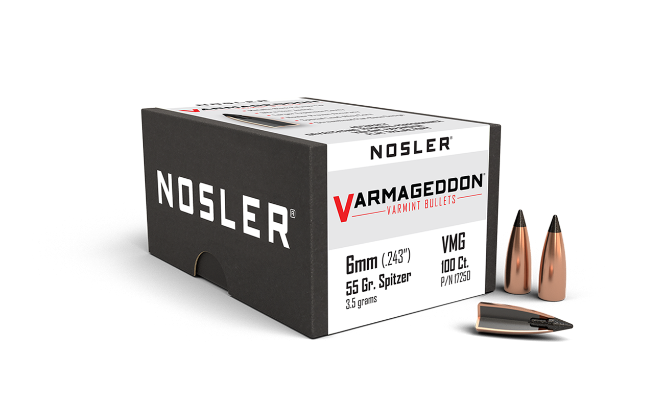 Nosler - Kula - 6mm - 55gr - Varmageddon - 100st/ask