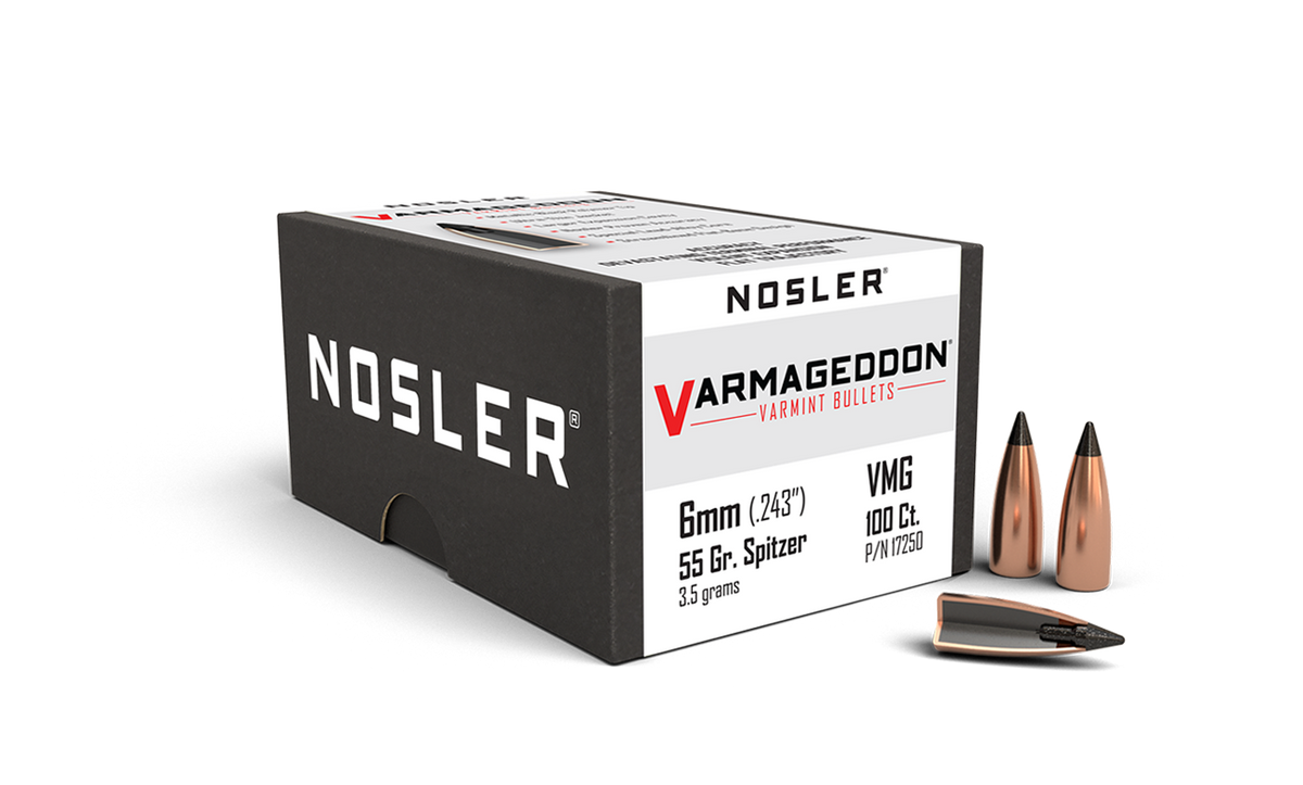 Nosler - Kula - 6mm - 55gr - Varmageddon - 100st/ask