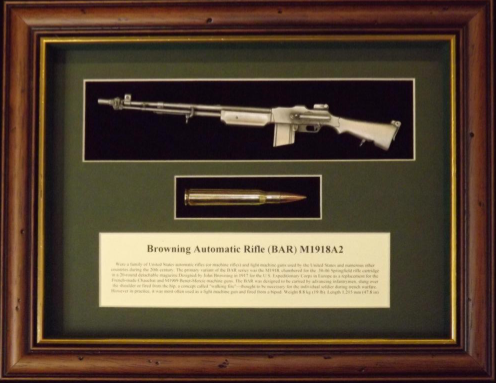 Browning Automatic Rifle M1918A2 - Wallmounted 1/6 rifle