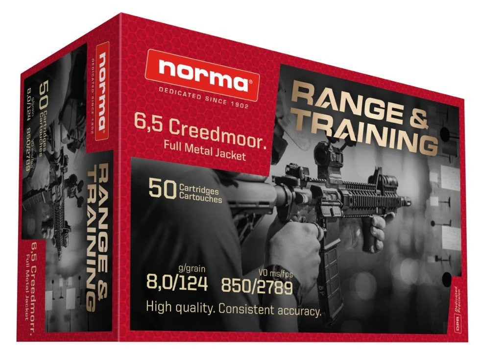 Norma - 6,5 Creedmoor - Range Training - 8g/124gr - 50/ask