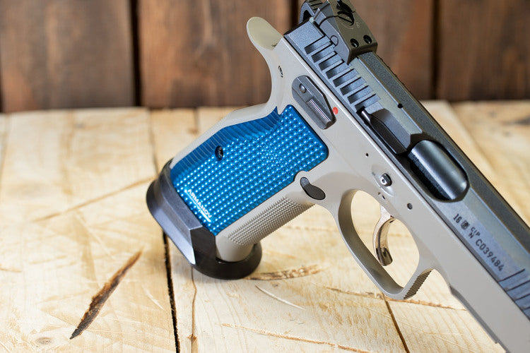 Armanov - CZ Shadow 2 - SpidErgo Gen2 - Pistol Grips - Blå