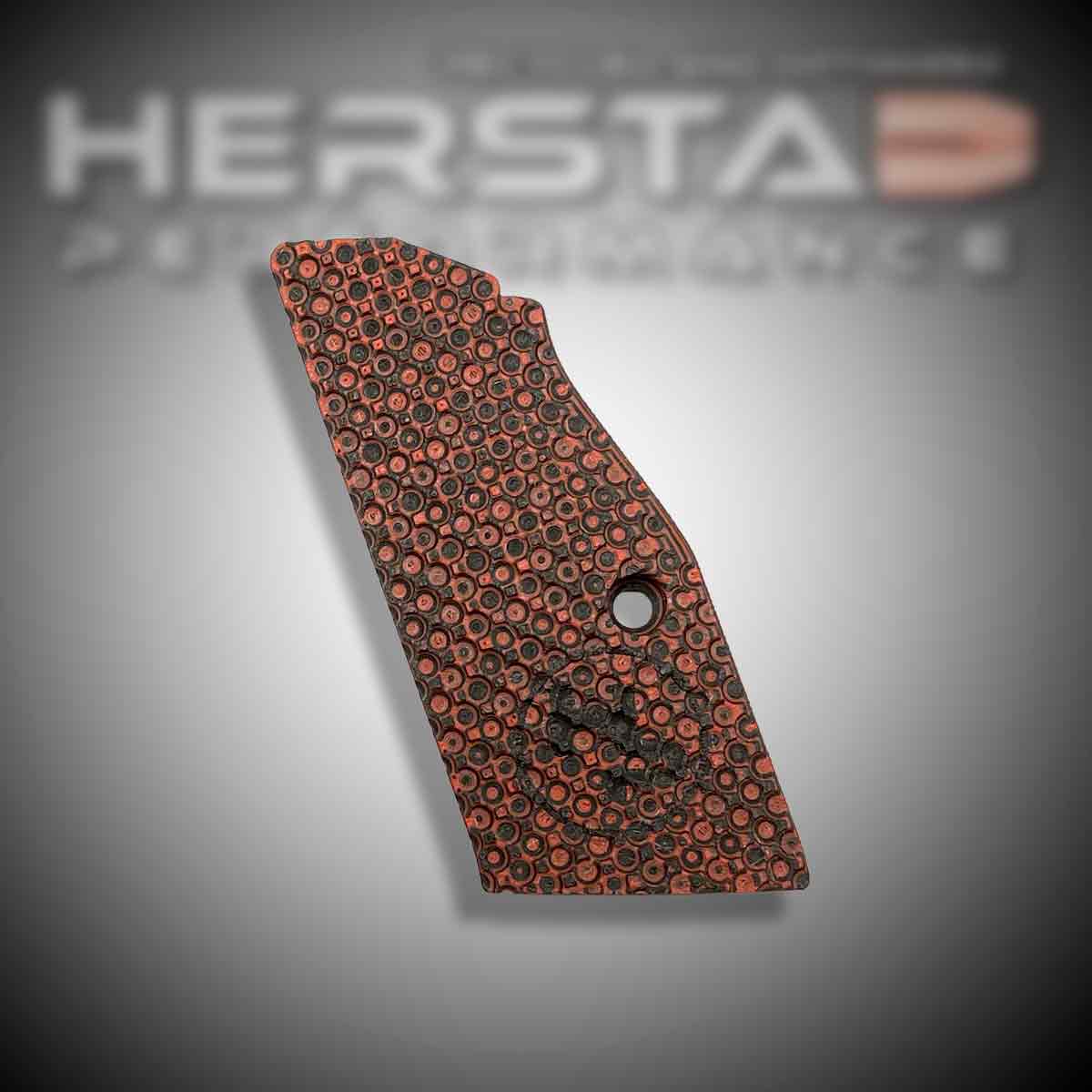 Herstad Performance - CZ Tactical Sport 2 - Palm Swell Thick - Red/Black (Black logo)