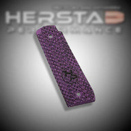 Herstad Performance - Ruger MK IV 22/45 - Flat Thick - Purple/Black (Black logo)