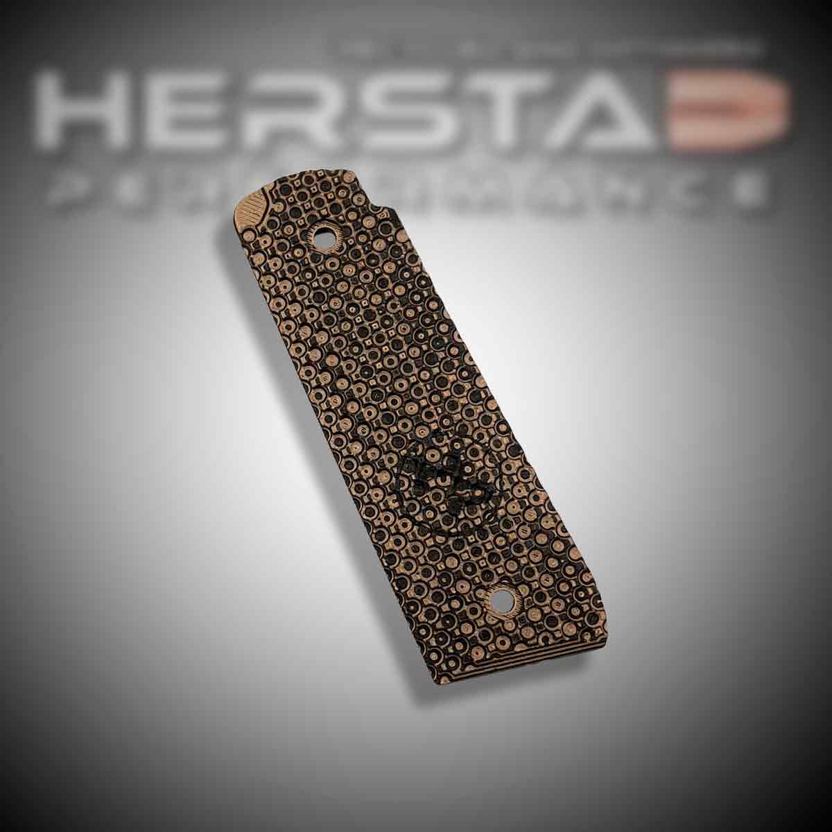 Herstad Performance - Ruger MK IV 22/45 - Flat Thick - Copper/Black (Black logo)