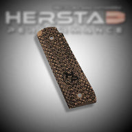 Herstad Performance - Ruger MK IV 22/45 - Flat Thick - Copper/Black (Black logo)