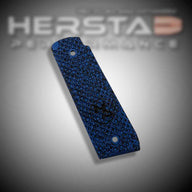 Herstad Performance - Ruger MK IV 22/45 - Palm Swell Thick - Blue/Black (Black logo)