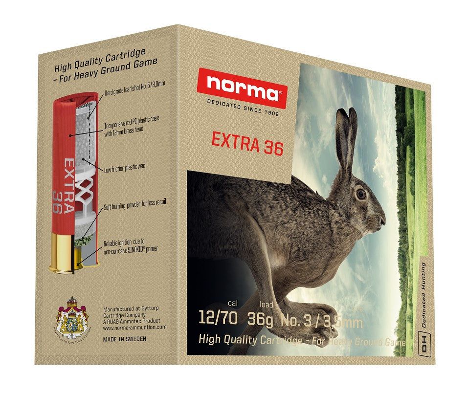 Norma - Extra - 12/70 - 36gr - US4 - 25/ask