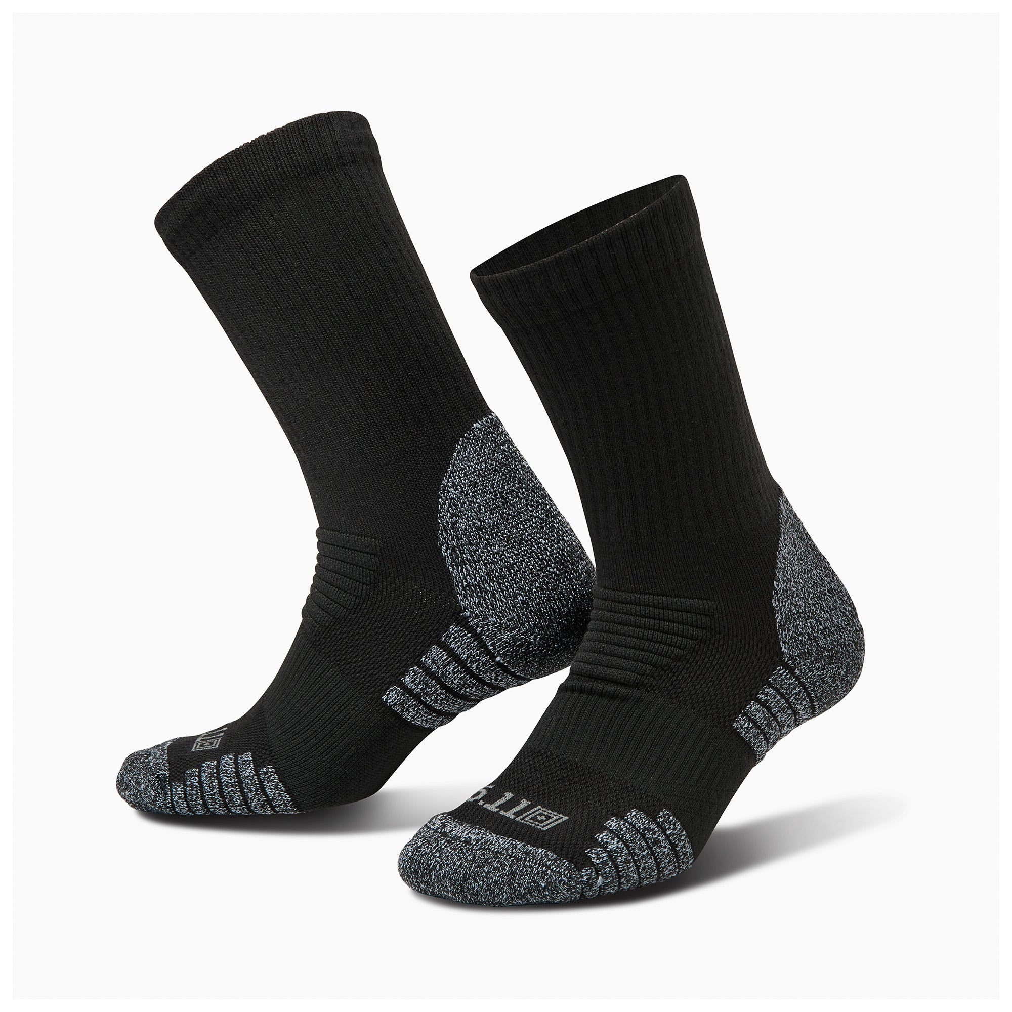 5.11 Duty Ready Ultra Crew Sock i Black, crewstrumpa med ventilerande meshstickning