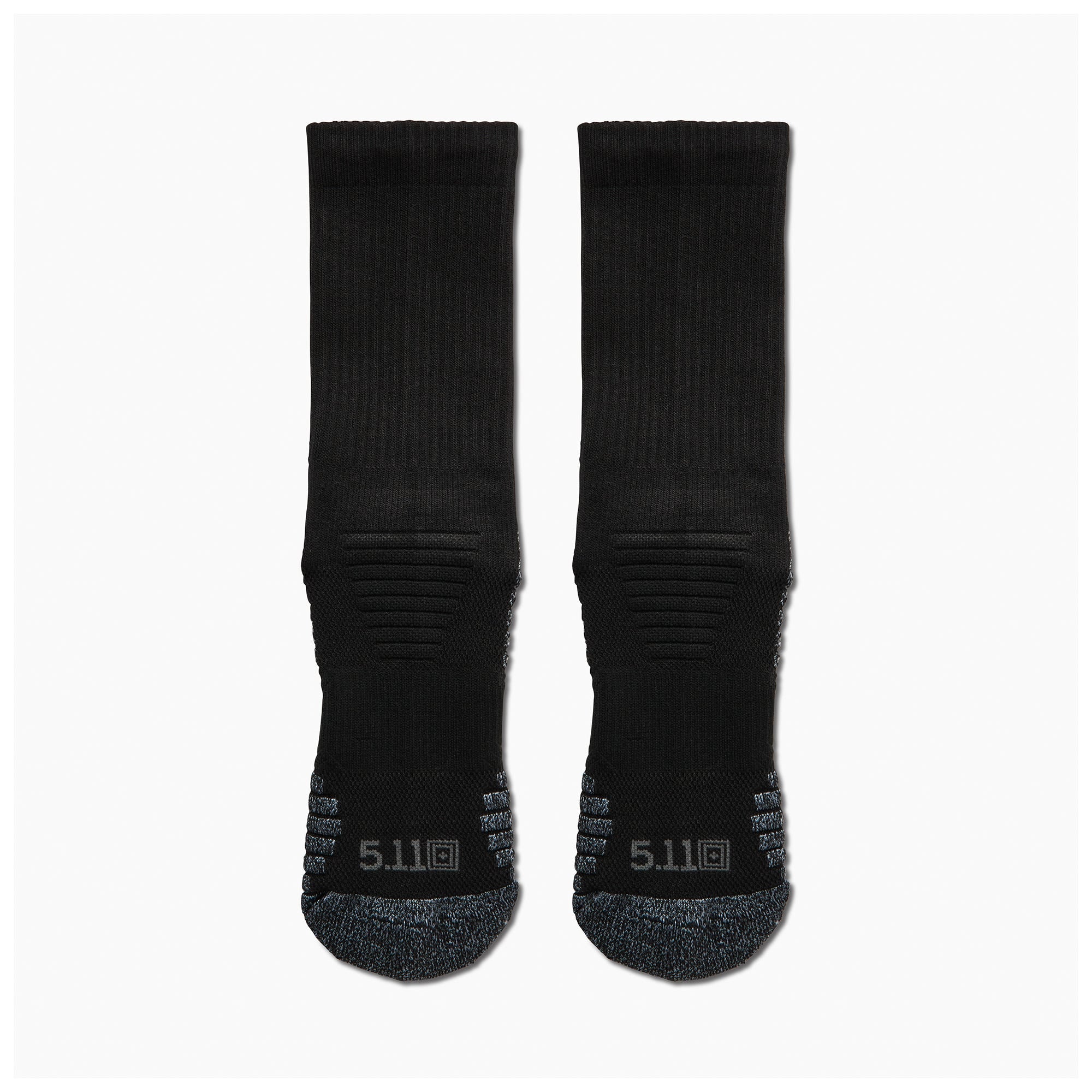 5.11 Duty Ready Ultra Crew Sock i Black, crewstrumpa med ventilerande meshstickning