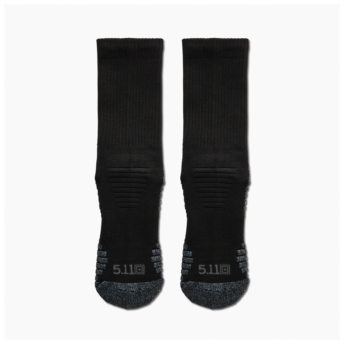 5.11 Duty Ready Ultra Crew Sock i Black, crewstrumpa med ventilerande meshstickning