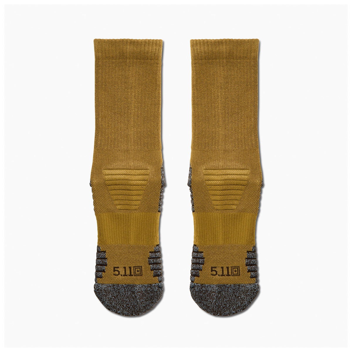 5.11 Duty Ready Ultra Crew Sock i US Dark Coyote, crewstrumpa med ventilerande meshstickning