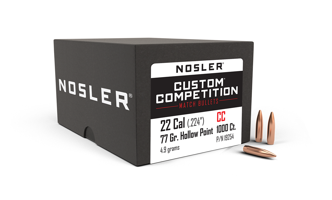 Nosler - Kula - 22 Caliber - 77gr - Custom Competition HPBT - 1000st/ask