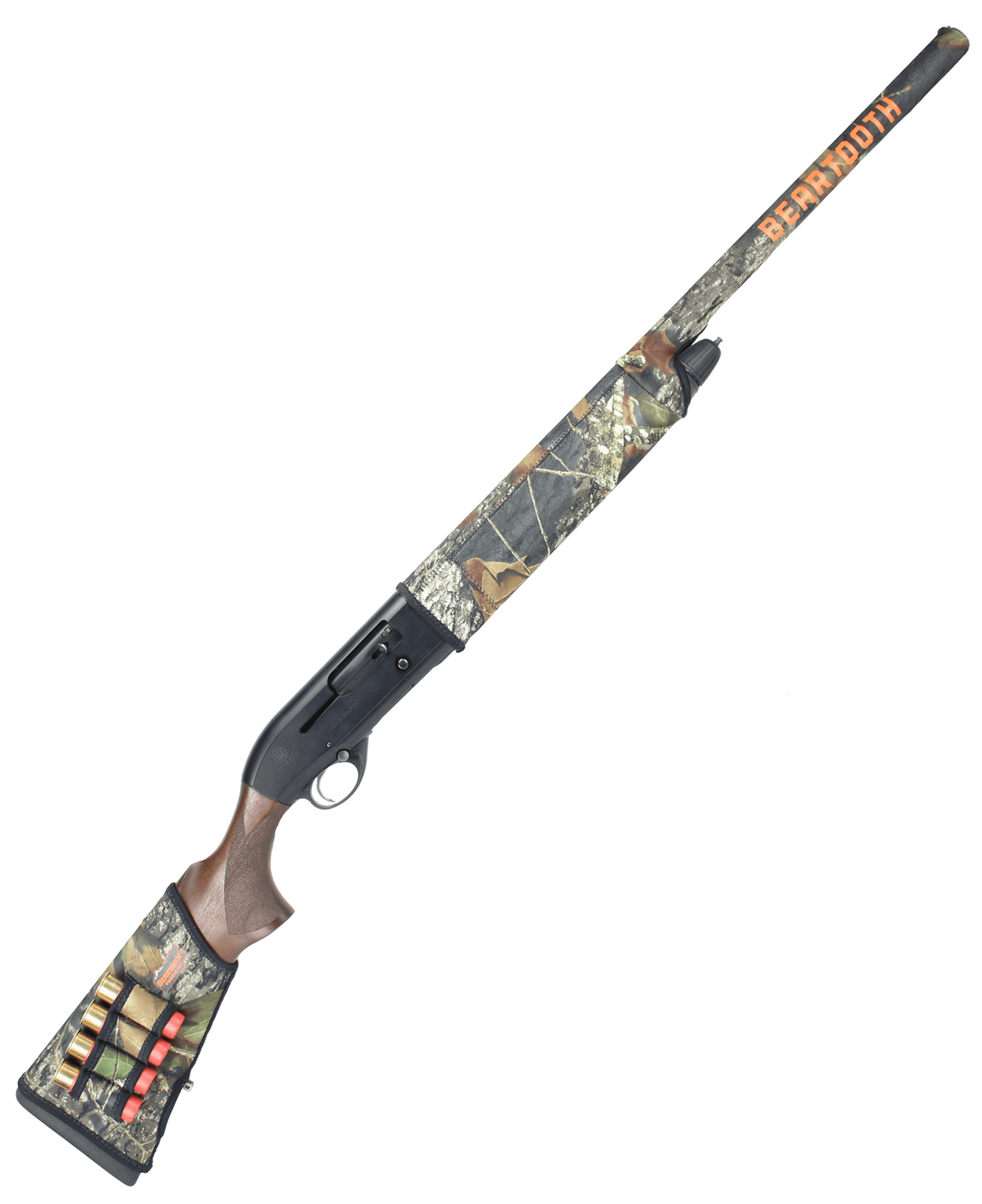 Beartooth GunJacket tvådelat vapenöverdrag i neopren Hagelautomat Mossy Oak Break-up