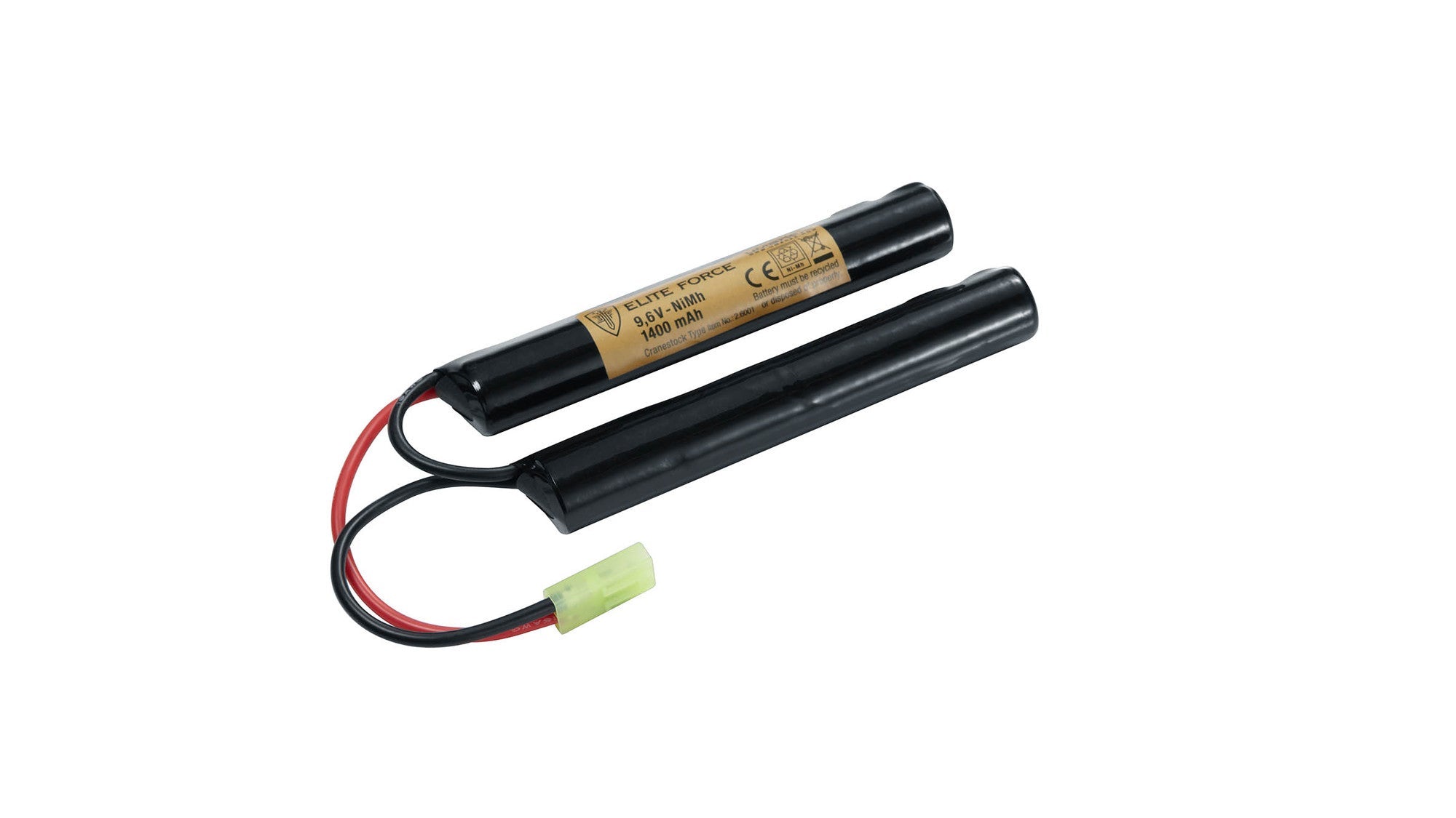 Elite Force - Laddningsbara Crane Stock Batteri NiMH 9,6V - 1400 mAh