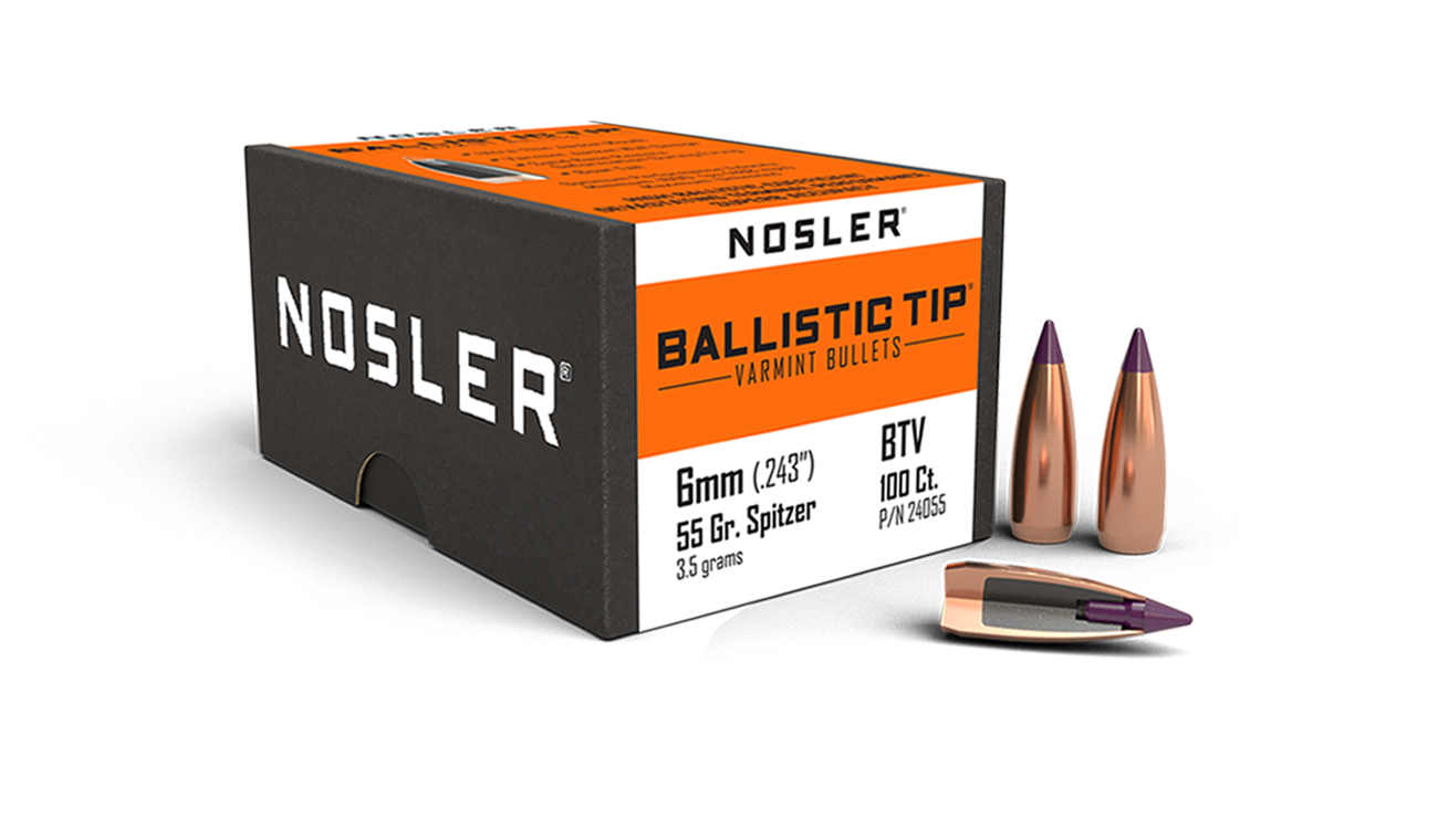 Nosler - Kula - 6mm - 55gr - Ballistic Tip Varmint - 100st/ask