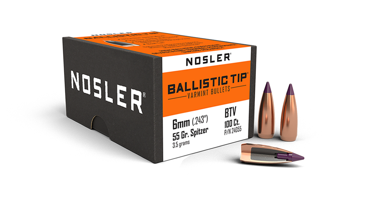 Nosler - Kula - 6mm - 55gr - Ballistic Tip Varmint - 100st/ask
