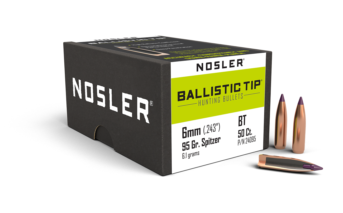 Nosler - Kula - 6mm - 95gr - Ballistic Tip Hunting - 50st/ask