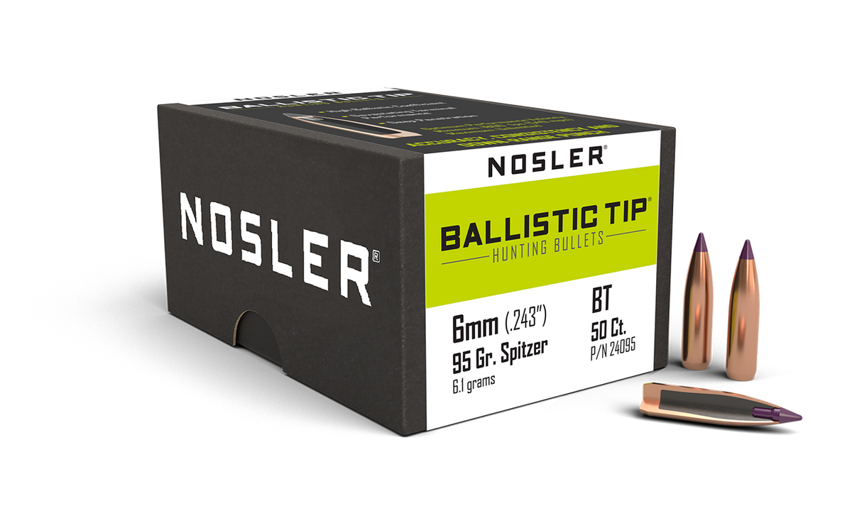 Nosler - Kula - 6mm - 95gr - Ballistic Tip Hunting - 50st/ask