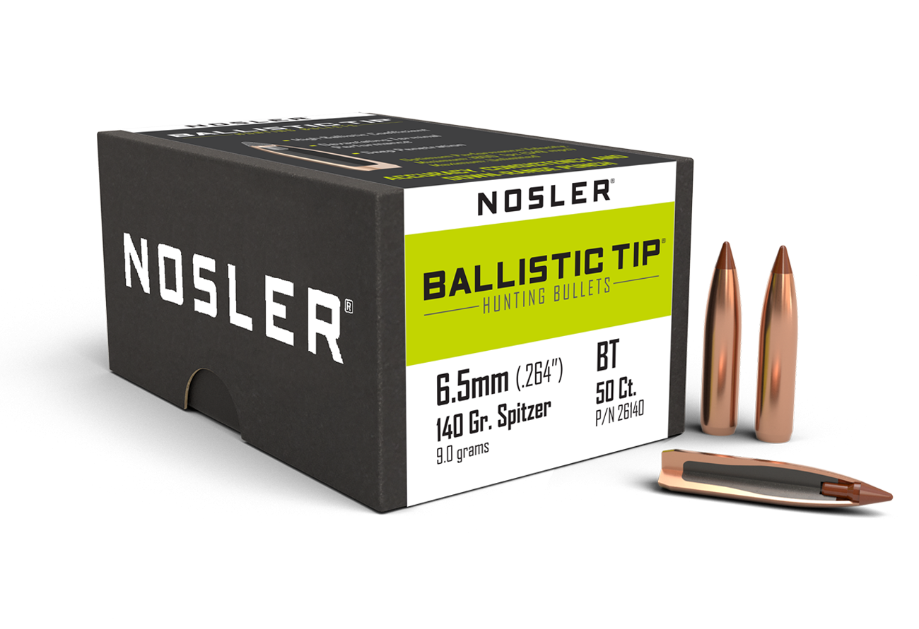 Nosler - Kula - 6.5mm - 140gr - Ballistic Tip Hunting - 50st/ask