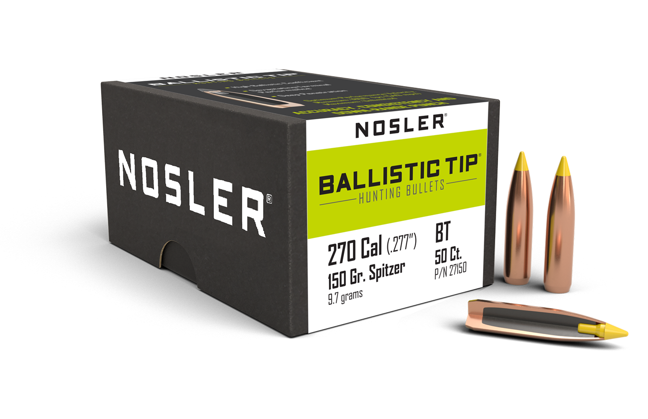 Nosler - Kula - 270 Caliber (.277) - 150gr - Ballistic Tip Hunting - 50st/ask