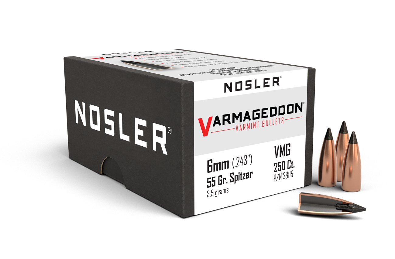 Nosler - Kula - 6mm - 70gr - Varmageddon - 250st/ask