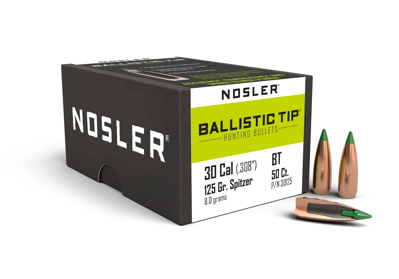 Nosler - Kula - 30 Caliber (.308) - 125gr - Ballistic Tip Hunting - 50st/ask